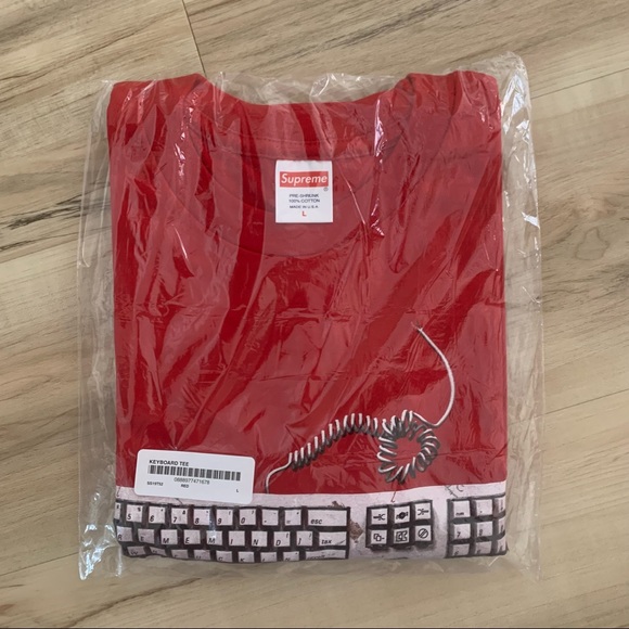 Supreme Keyboard Tee Red - Picture 3 of 7